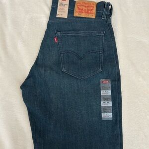 Levi's Men's Deep Indigo Slim Straight Jeans